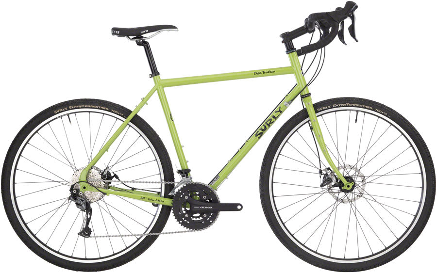 Surly Disc Trucker Bike - 700c Steel Pea Lime Soup 56cm Touring Bike Surly   