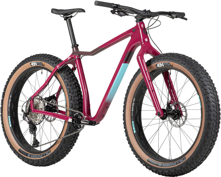 Salsa Mukluk Carbon XT Fat Tire Bike - 26" Carbon Purple Large Fat Bike Salsa   