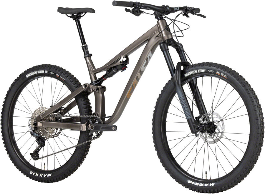Salsa Rustler Deore 12 Bike - 27.5" Aluminum Gray Small Mountain Bike Salsa   