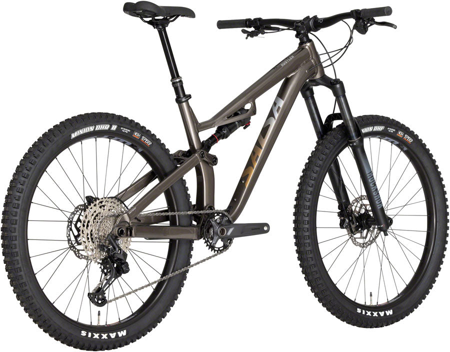 Salsa Rustler Deore 12 Bike - 27.5" Aluminum Gray X-Large Mountain Bike Salsa   