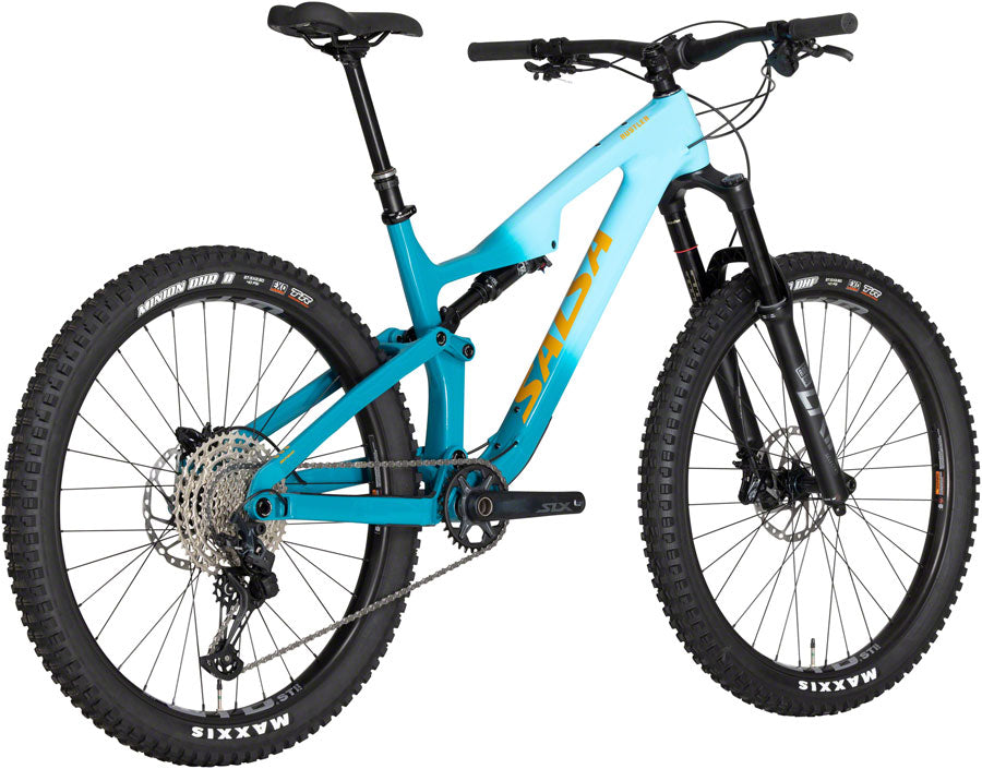 Salsa Rustler Carbon SLX Bike - 27.5" Carbon Teal Fade X-Large Mountain Bike Salsa   