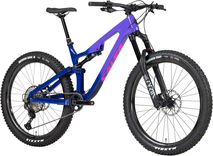 Salsa Rustler Carbon XT Bike - 27.5" Carbon Purple Fade X-Large Mountain Bike Salsa   