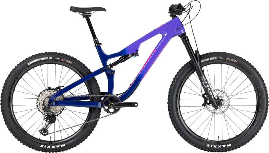 Salsa Rustler Carbon XT Bike - 27.5" Carbon Purple Fade Medium Mountain Bike Salsa   