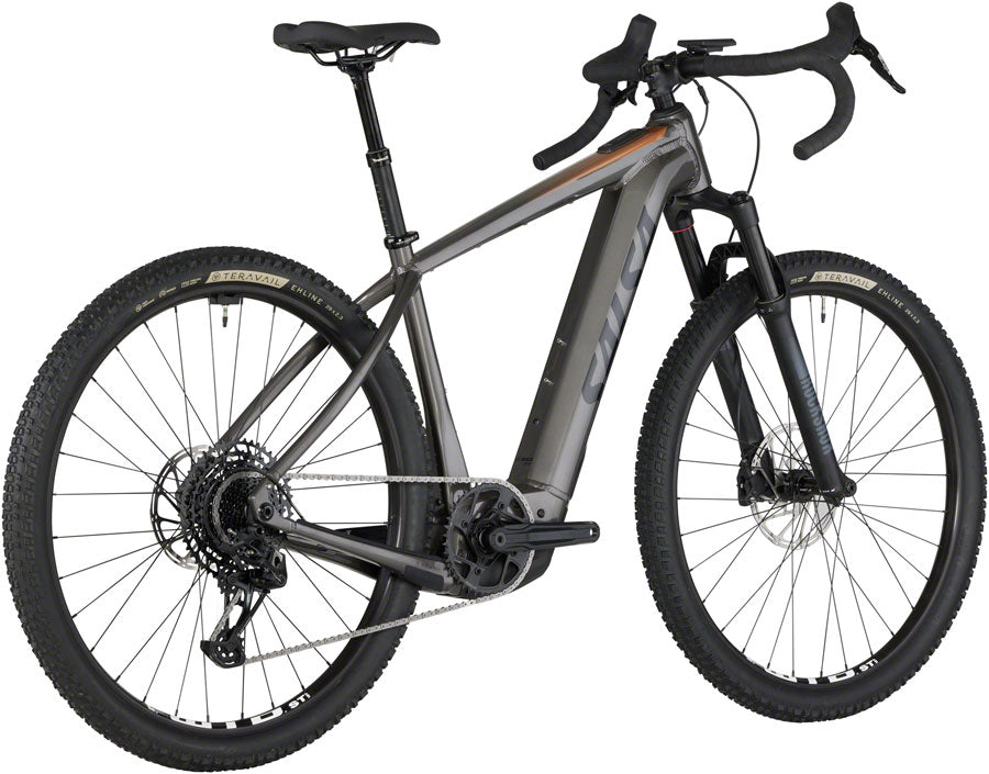 Salsa Tributary Apex Eagle SUS Ebike - 29" Aluminum Charcoal Large All-Road Ebike Salsa   