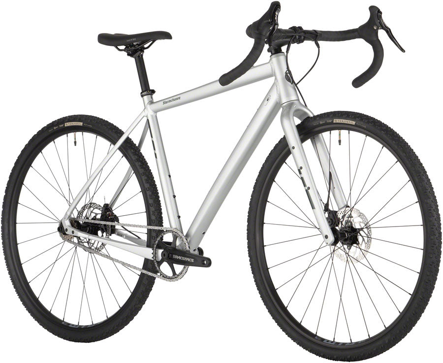 gravel bike 61 cm Salsa Stormchaser Single Speed Bike - 700c Aluminum Silver 61cm