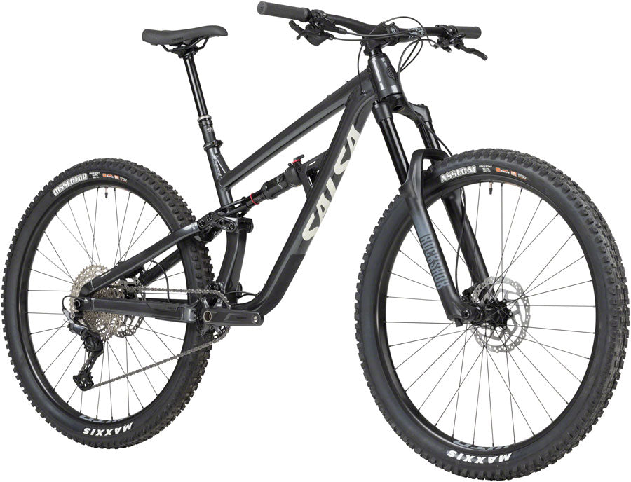 Salsa Blackthorn Deore 12 Bike - 29" Aluminum Dark Gray Medium Mountain Bike Salsa   