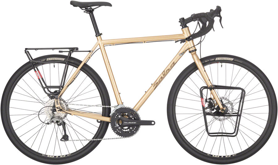 Salsa Marrakesh Alivio Bike - 700c Steel Gold 54cm Touring Bike Salsa   