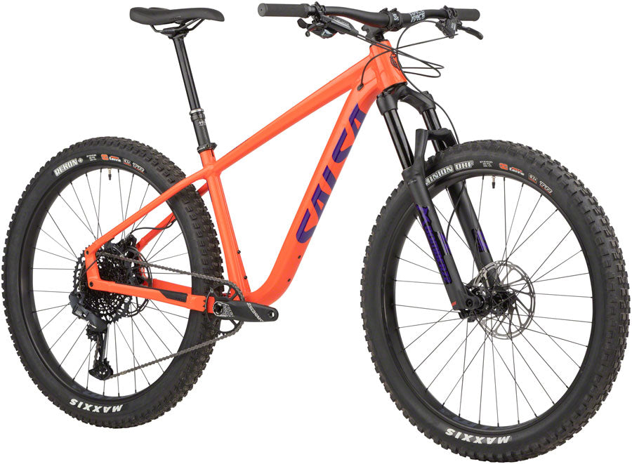 Salsa Timberjack GX Eagle 27.5+ Bike - 27.5" Aluminum Red Orange Small Mountain Bike Salsa   