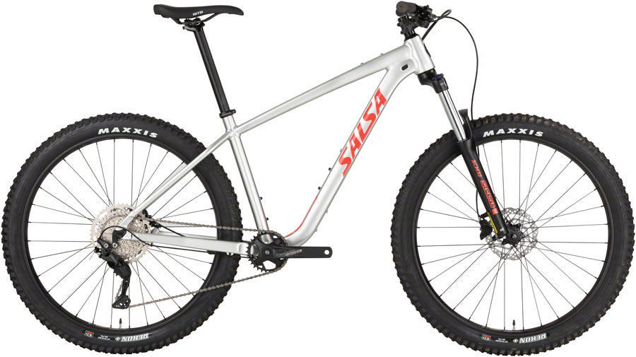 Salsa Rangefinder Deore 10 27.5+ Bike - 27.5" Aluminum Silver Medium Mountain Bike Salsa   