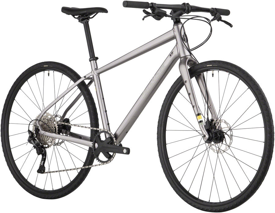 Salsa Journeyer 2.1 Flat Bar Deore 10 700 Bike - 700c Aluminum Ash Grey MD All-Road Bike Salsa   