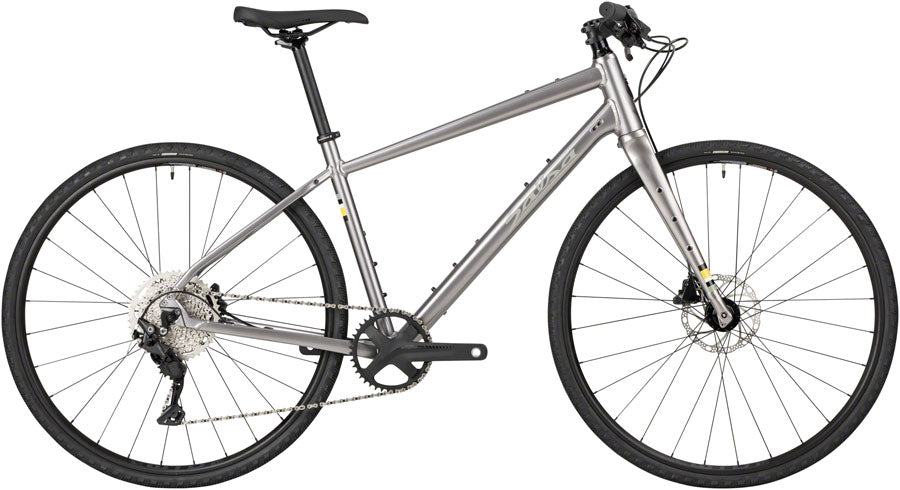 Salsa Journeyer 2.1 Flat Bar Deore 10 700 Bike - 700c Aluminum Ash Grey SM All-Road Bike Salsa   