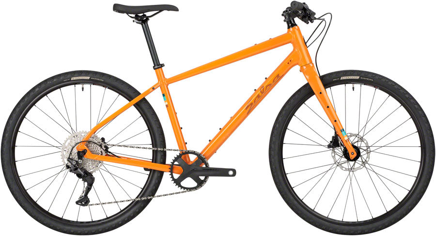 Salsa Journeyer 2.1 Flat Bar Deore 10 650 Bike - 650b Aluminum Orange LG All-Road Bike Salsa   