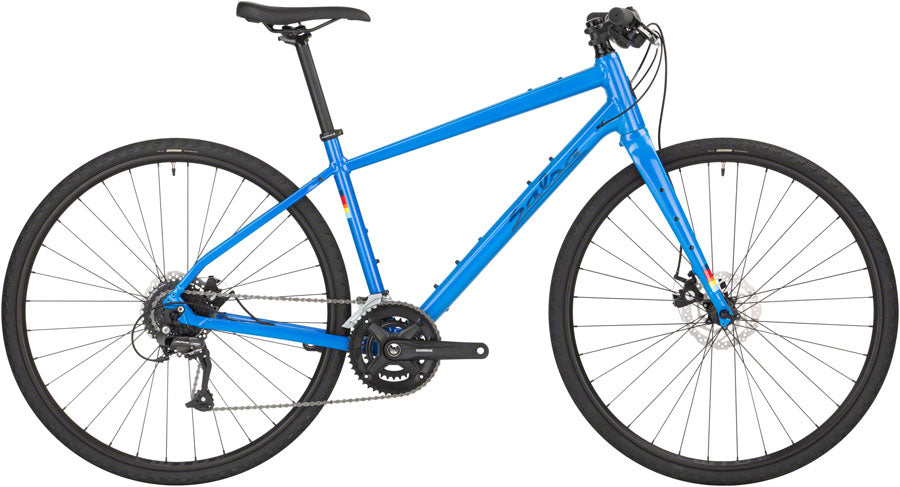 Salsa Journeyer 2.1 Flat Bar Altus 700 Bike - 700c Aluminum Blue XL All-Road Bike Salsa   