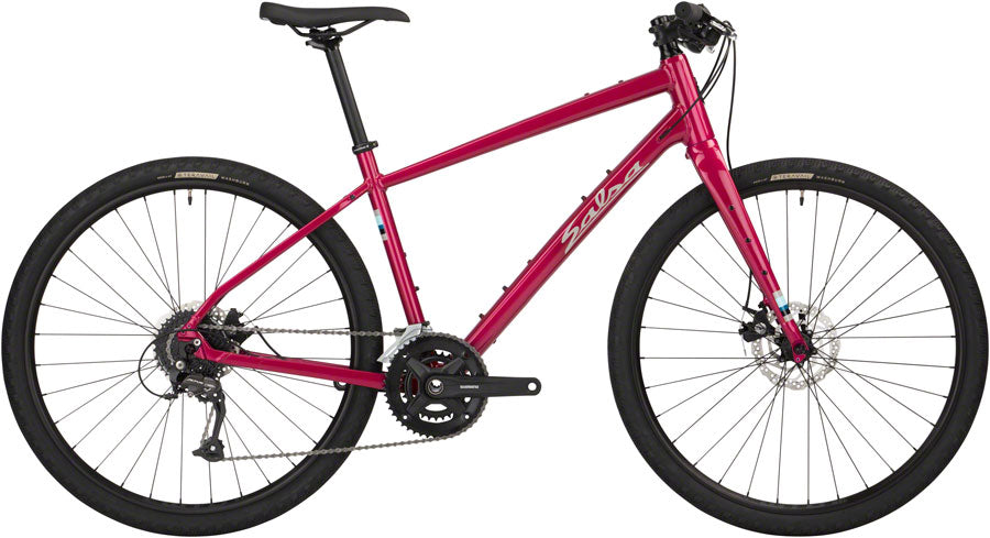 Salsa Journeyer 2.1 Flat Bar Altus 650 Bike - 650b Aluminum Ruby Red XL All-Road Bike Salsa   