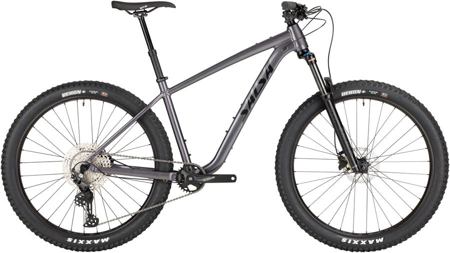 Salsa Rangefinder Deore 11 27.5+ Bike - 27.5" Aluminum Dark Gray Small Mountain Bike Salsa   