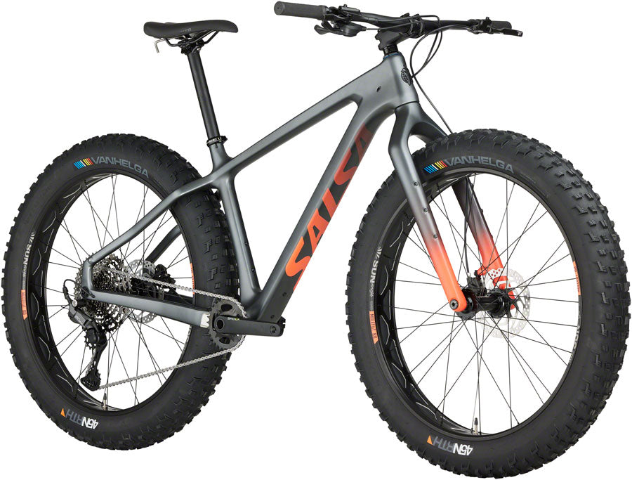 Salsa Beargrease Carbon Cues 11 Fat Bike - 27.5" Carbon Gray Small Fat Bike Salsa   