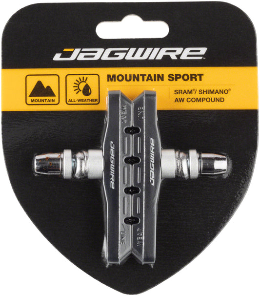 Jagwire Mountain Sport Brake Pads Threaded Post Black Brake Pads Jagwire   
