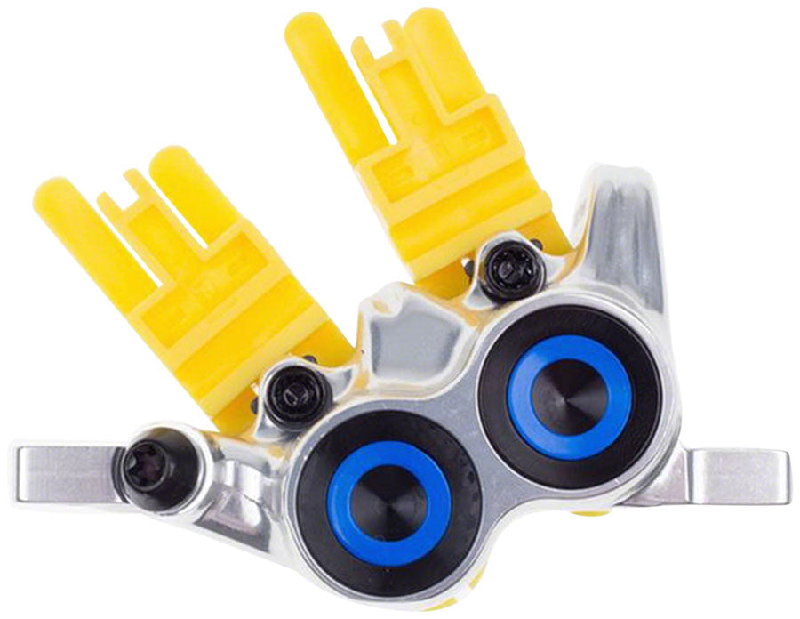 Magura MT Trail SL Disc Brake Caliper - Front Post Mount 4-Piston Chrome/Blue Disc Brake Calipers Magura   