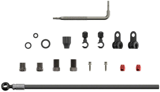 SRAM Disc Brake Hose Kit - Black Banjo 2000mm Disc Hose and Parts SRAM   