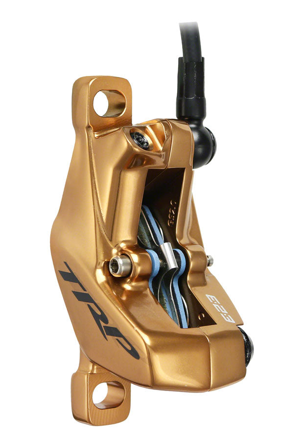 TRP DH-R EVO HD-M846 Disc Brake and Lever - Front Hydraulic Post Mount Gold Disc Brake & Lever TRP   