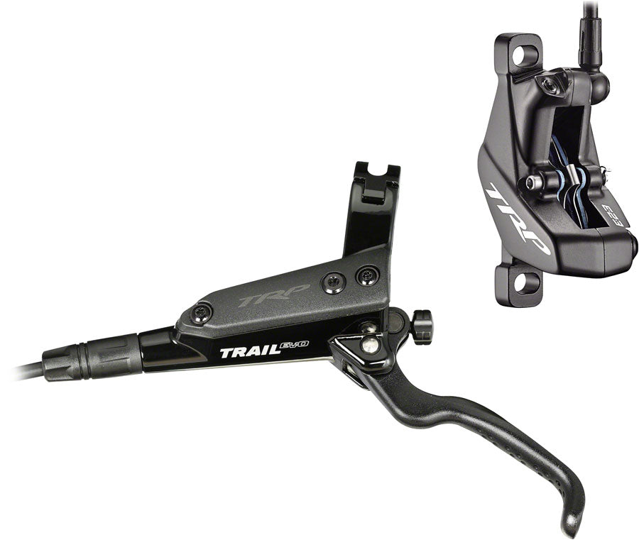 TRP Trail EVO Disc Brake and Lever - Rear Hydraulic Post Mount Black Disc Brake & Lever TRP   