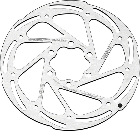 TRP R2 Disc Brake Rotor - 140mm 6-Bolt 1.8mm Rust Blocker Treatment Silver Disc Rotor TRP   