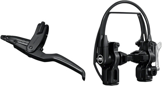 Magura HS11 Linear Pull Brake and Lever - Front or Rear 4-Finger Lever Black Linear Pull Brakes Magura   