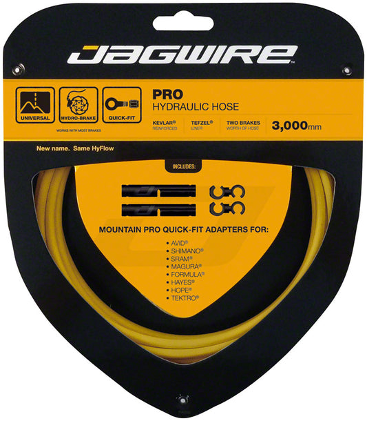 Jagwire Pro Hydraulic Disc Brake Hose Kit 3000mm Yellow Disc Hose and Parts Jagwire   