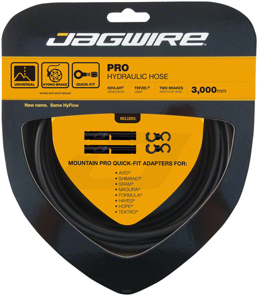 Jagwire Pro Hydraulic Disc Brake Hose Kit 3000mm Stealth Black Disc Hose and Parts Jagwire   
