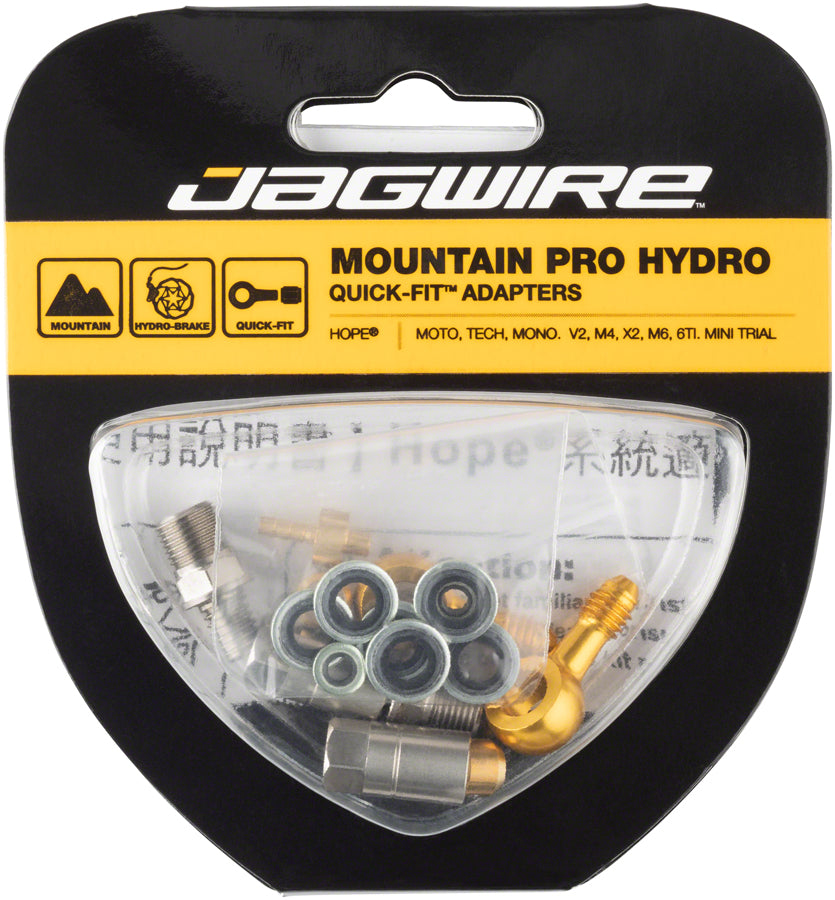 Jagwire Pro Disc Brake Hydraulic Hose Quick-Fit Adaptor Hope Banjo Mini Trial Mono Disc Hose and Parts Jagwire   