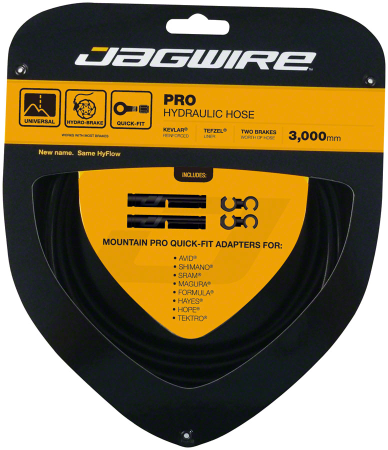 Jagwire Pro Hydraulic Disc Brake Hose Kit 3000mm Black Disc Hose and Parts Jagwire   