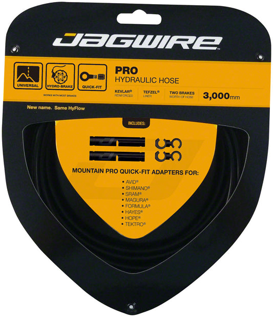 Jagwire Pro Hydraulic Disc Brake Hose Kit 3000mm Black Disc Hose and Parts Jagwire   