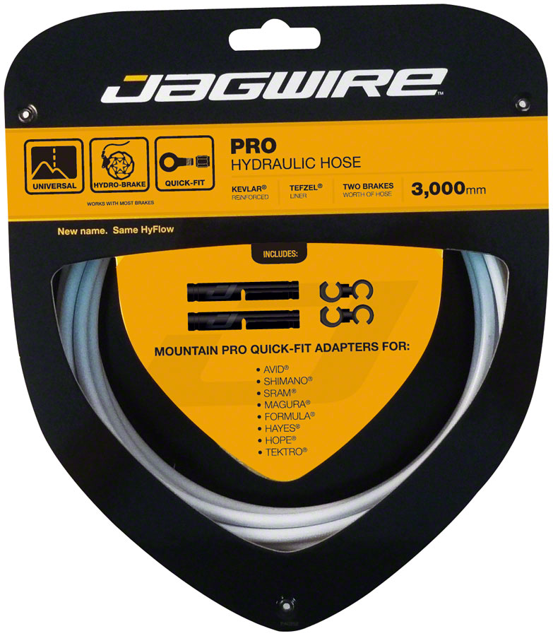Jagwire Pro Hydraulic Disc Brake Hose Kit 3000mm White Disc Hose and Parts Jagwire   