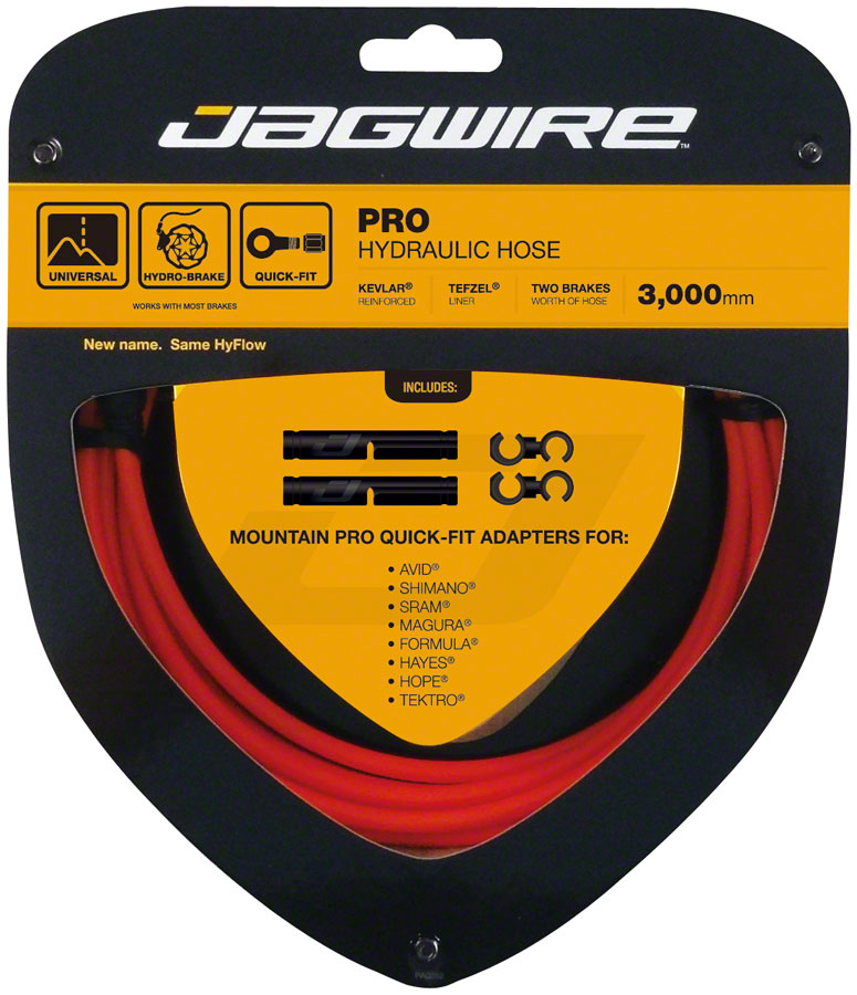 Jagwire Pro Hydraulic Disc Brake Hose Kit 3000mm Orange Disc Hose and Parts Jagwire   