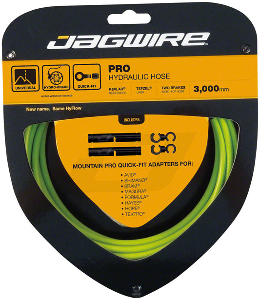 Jagwire Pro Hydraulic Disc Brake Hose Kit 3000mm Organic Green Disc Hose and Parts Jagwire   