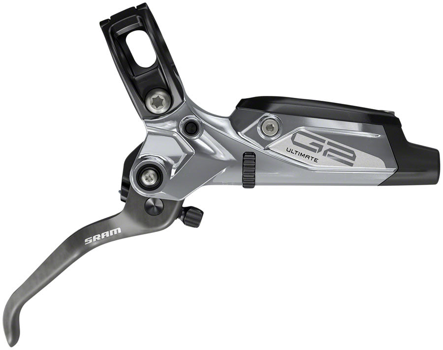 SRAM G2 Ultimate Disc Brake Lever - Front Hydraulic Post Mount Carbon Lever Titanium Hardware Polar Grey Anodized A2 Disc Brake & Lever SRAM   