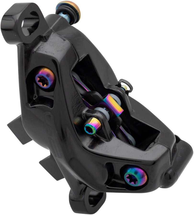 SRAM G2 Ultimate Disc Brake Caliper Assembly - Post Mount Gloss BLK Rainbow Hardware A2 Disc Brake Calipers SRAM   