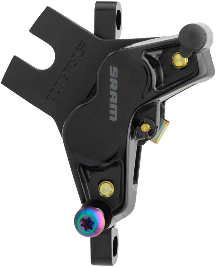 SRAM G2 Ultimate Disc Brake Caliper Assembly - Post Mount Gloss BLK Rainbow Hardware A2 Disc Brake Calipers SRAM   