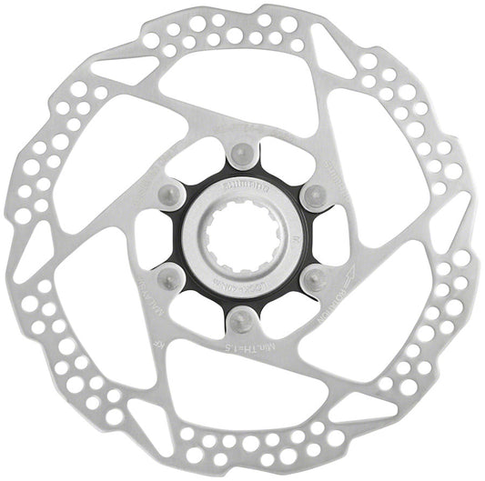 Shimano Deore SM-RT54-S Disc Brake Rotor - 160mm Center Lock For Resin Pads Only External Lockring Silver Disc Rotor Shimano   