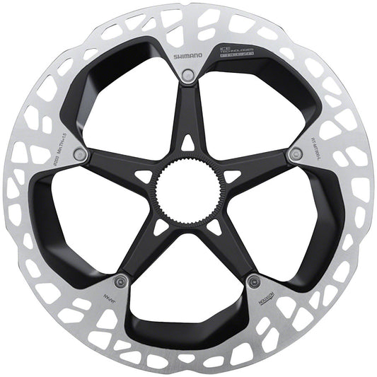 Shimano XTR RT-MT900-L Disc Brake Rotor - 203mm Center Lock Silver/Black Disc Rotor Shimano   