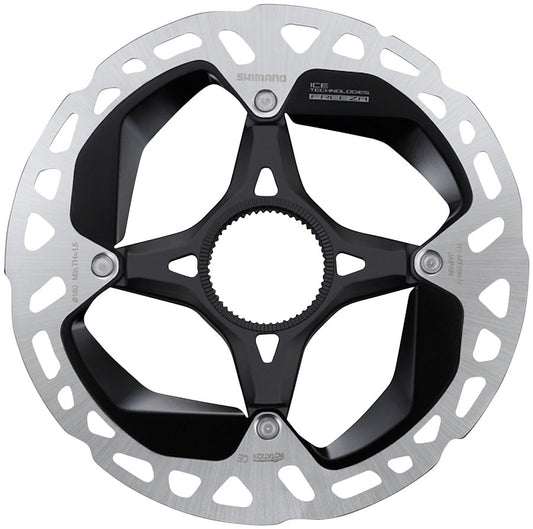 Shimano XTR RT-MT900-SE Disc Brake Rotor - 160mm Center Lock External Tooth Lock Ring Silver/BLK Disc Rotor Shimano   