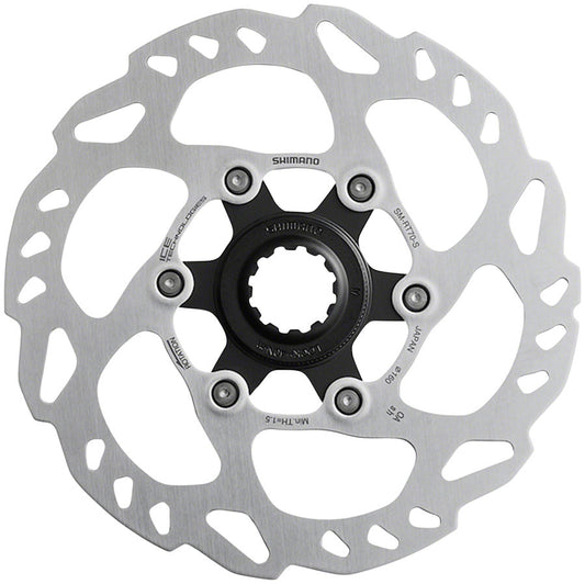 Shimano SLX SM-RT70-M Disc Brake Rotor - 180mm Center Lock Silver Disc Rotor Shimano   