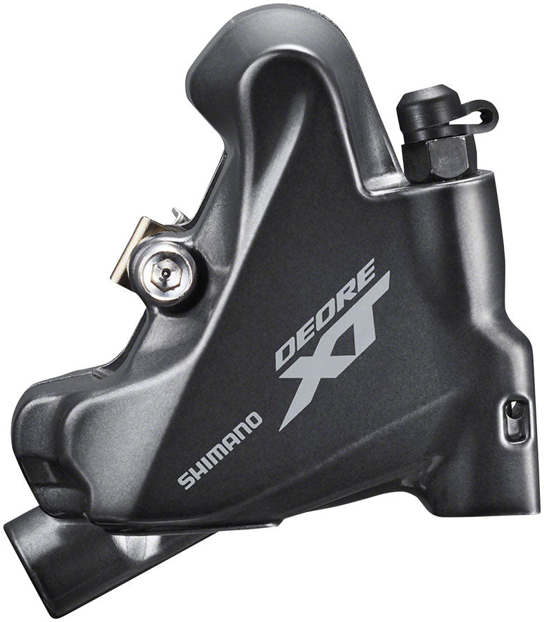 Shimano XT BR-M8110 Disc Brake Caliper - 2-Piston Rear Only Flat-Mount Metal Pads Fins Gray Disc Brake Calipers Shimano   