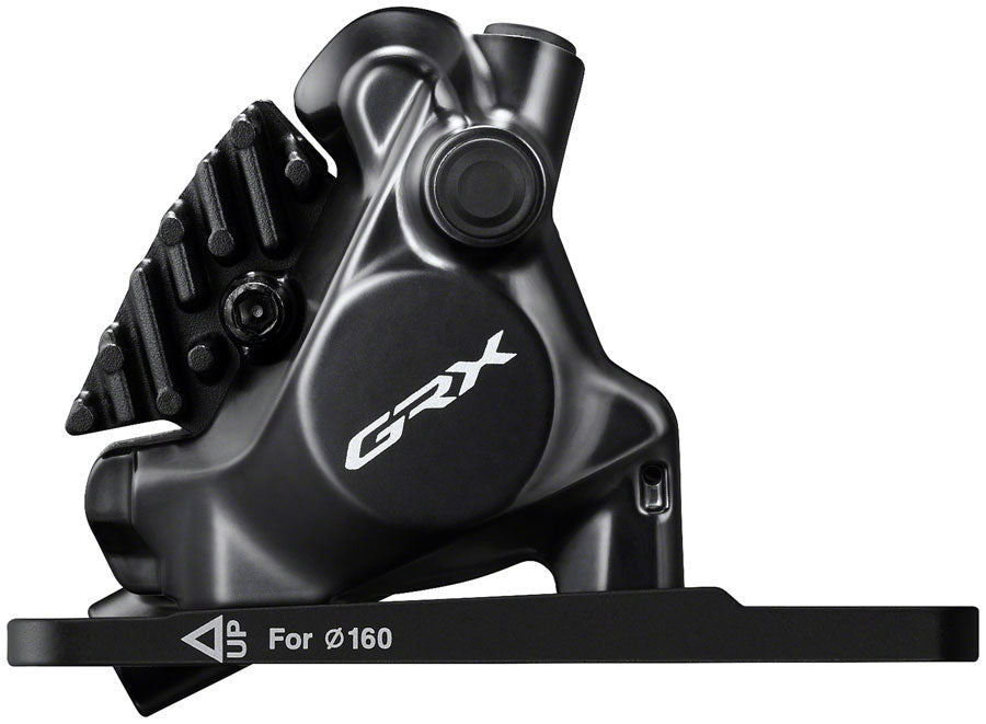 Shimano GRX BR-RX820 Hydraulic Disc Brake Caliper - Front Flat-Mount W/Bracket 140/160mm Rotor Assembled 160mm Disc Brake Calipers Shimano   