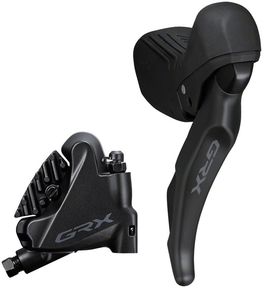 Shimano GRX ST-RX610 Shift/Brake Lever BR-RX400 Hyd Disc Brake Caliper - Right/Rear 12-Spd Flat Mnt Caliper For 25mm Mount BLK Hydraulic Brake/Shift Lever Drop Bar Shimano   