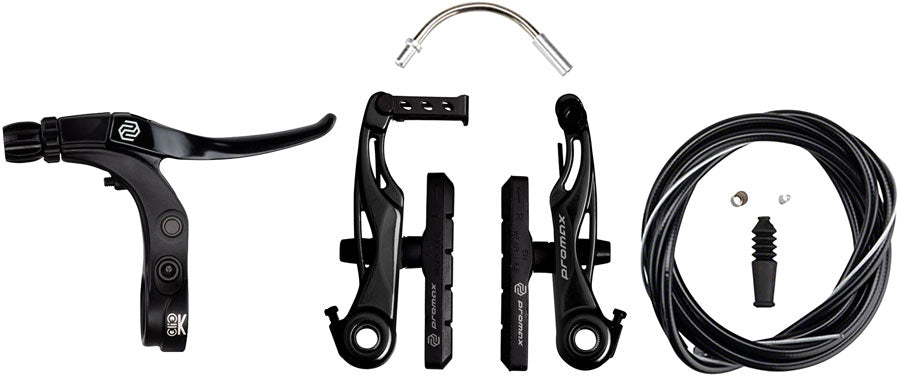 Promax P-1/Click V-Point Linear Pull Brake Kit - 85mm Black Linear Pull Brakes Promax   