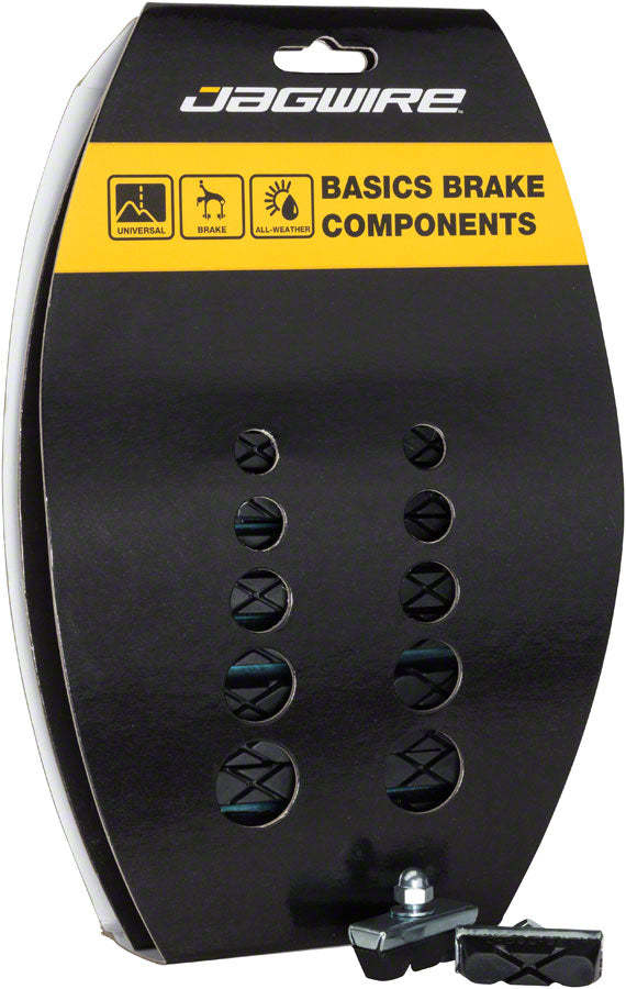 Jagwire Basics X-Caliper Brake Pads Threaded Black Card of 20 Pairs Brake Pads Jagwire   