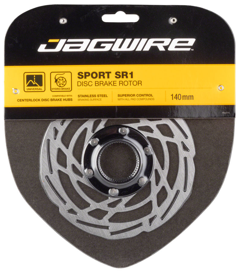 Jagwire Sport SR1 Disc Brake Rotor - 140mm Center Lock Silver Disc Rotor Jagwire   