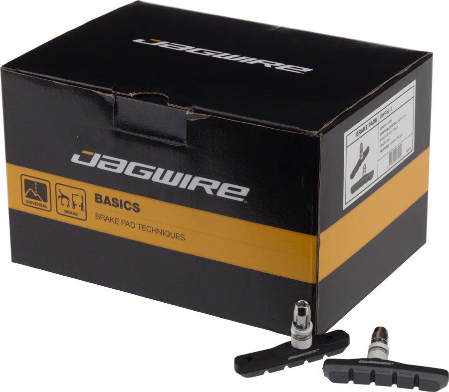 Jagwire Mountain Sport Brake Pads Threaded Post Box of 25 Pair Gray Brake Pads Jagwire   