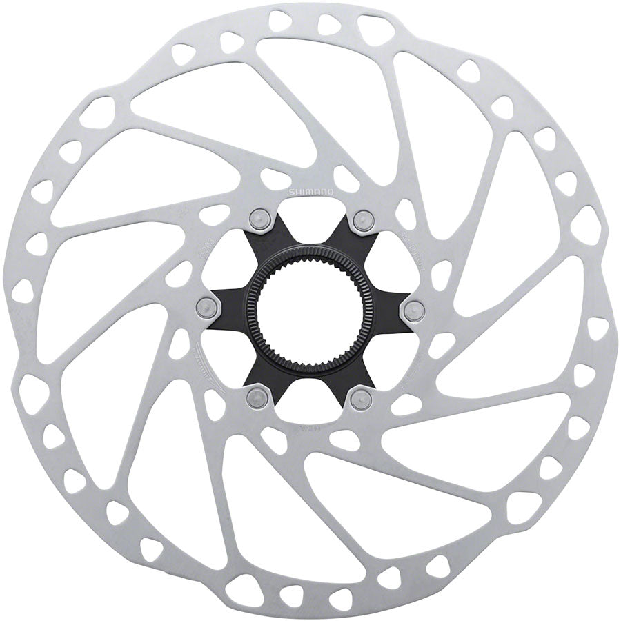 Shimano SM-RT64-LL Disc Brake Rotor External Lockring - 220mm Center Lock Silver Disc Rotor Shimano   